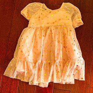 GAP Pink Dress with Gold Accents